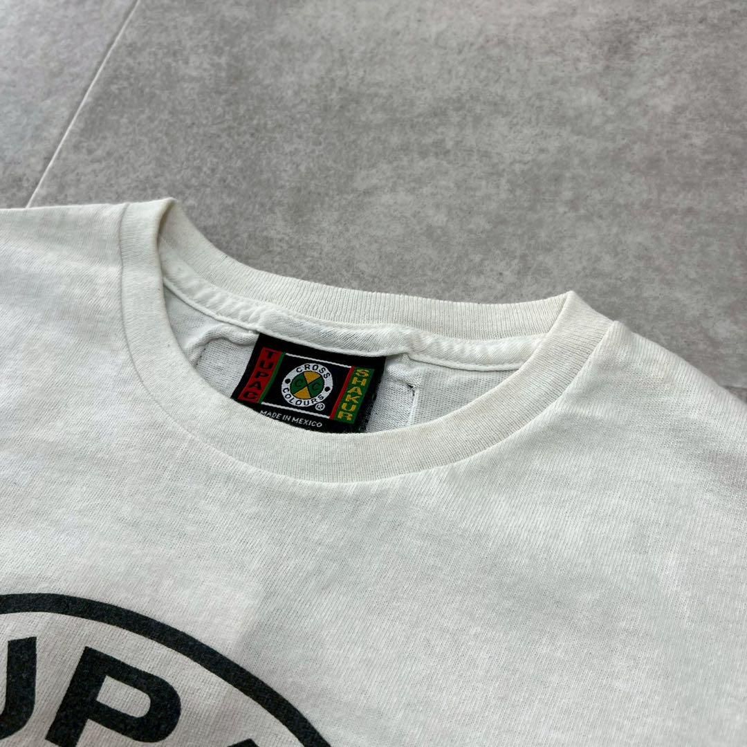 レア　クロスカラーズ　ツーパック　2pac tシャツ ラップT 90s 白　L レア クロスカラーズ ツーパック 2pac tシャツ ラップT 90s 白 L