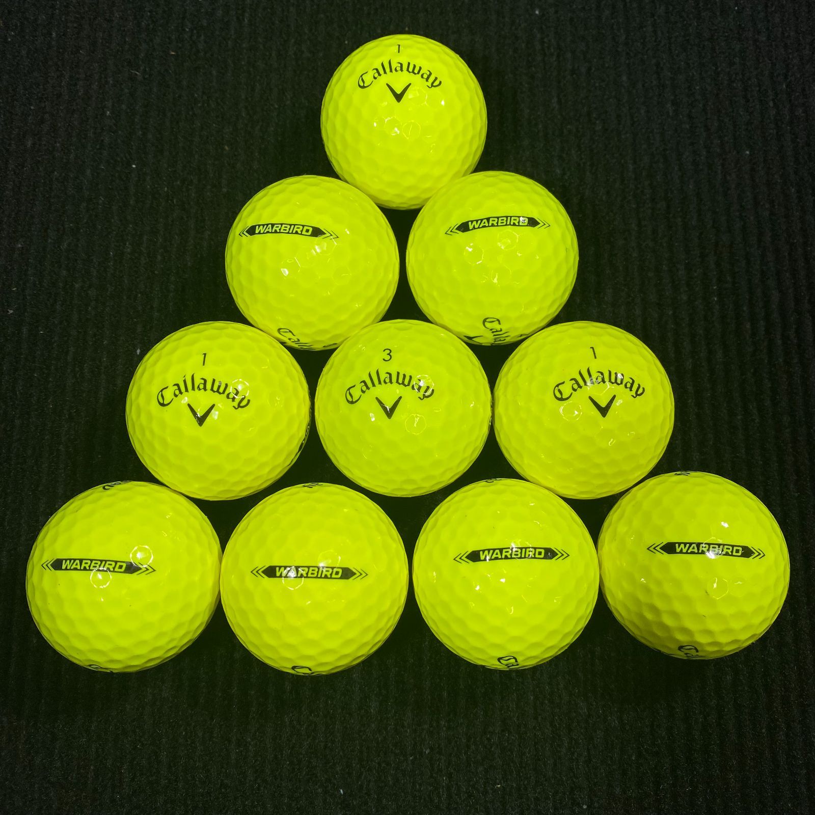 ロストボール CALLAWAY キャロウェイ WARBIRD（ホワイト＆イエロー