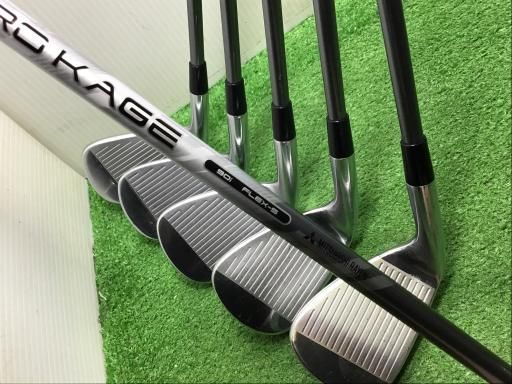 良品】初心者推奨 ピン G710 オレンジドット メンズアイアンセット 5本