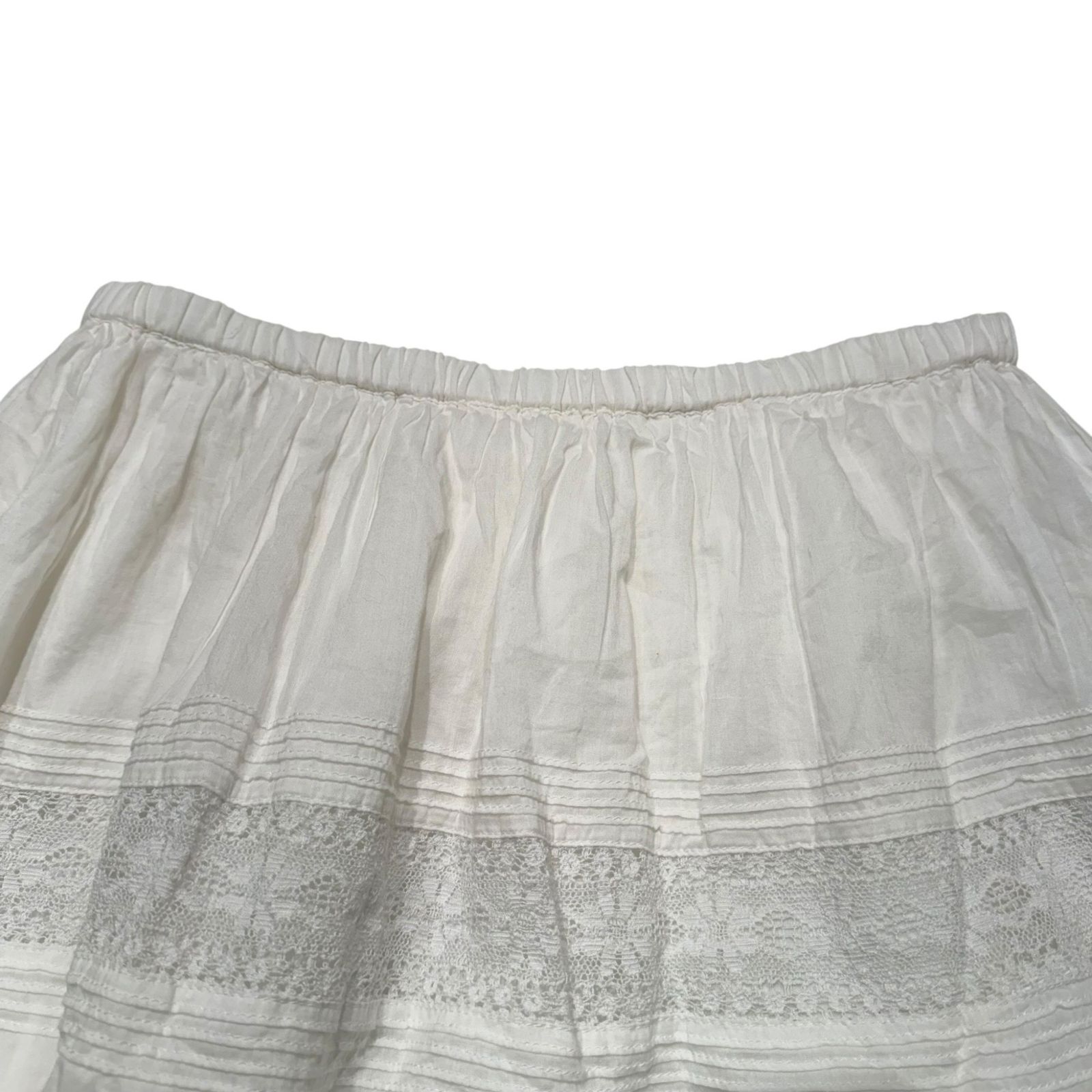 SLOBE IENA スローブイエナ ⑤ 25060912603020 2WAYレイヤードレーススカート レディース ホワイト