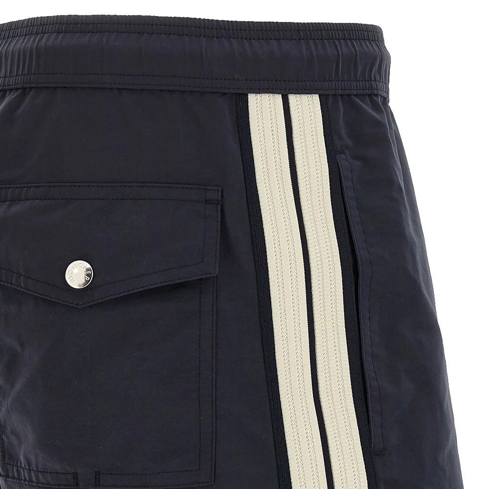 Moncler Rear zipped pocket blue swim shorts