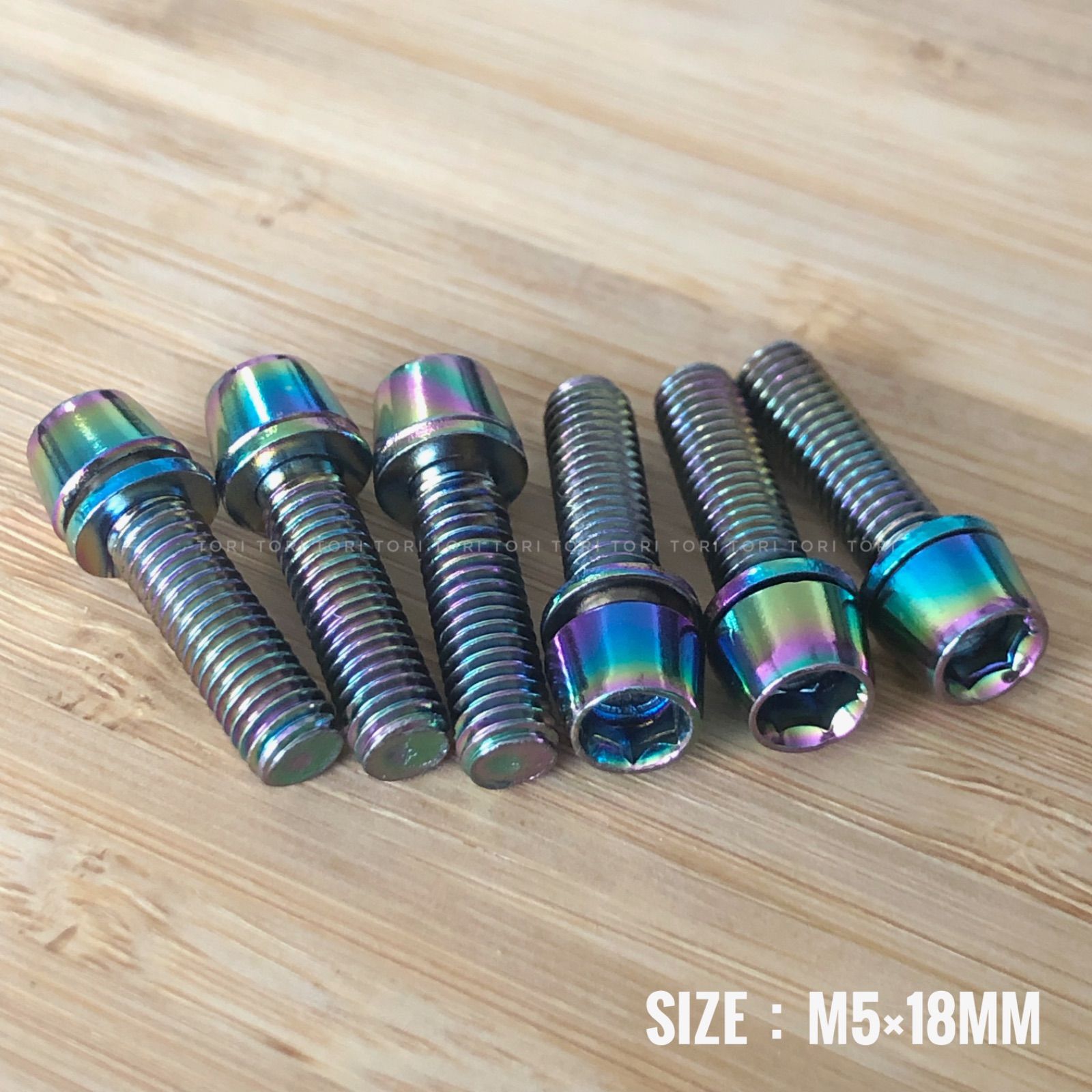 自転車 ステムボルト 6本セット サイズ m5 x 18mm - メルカリ