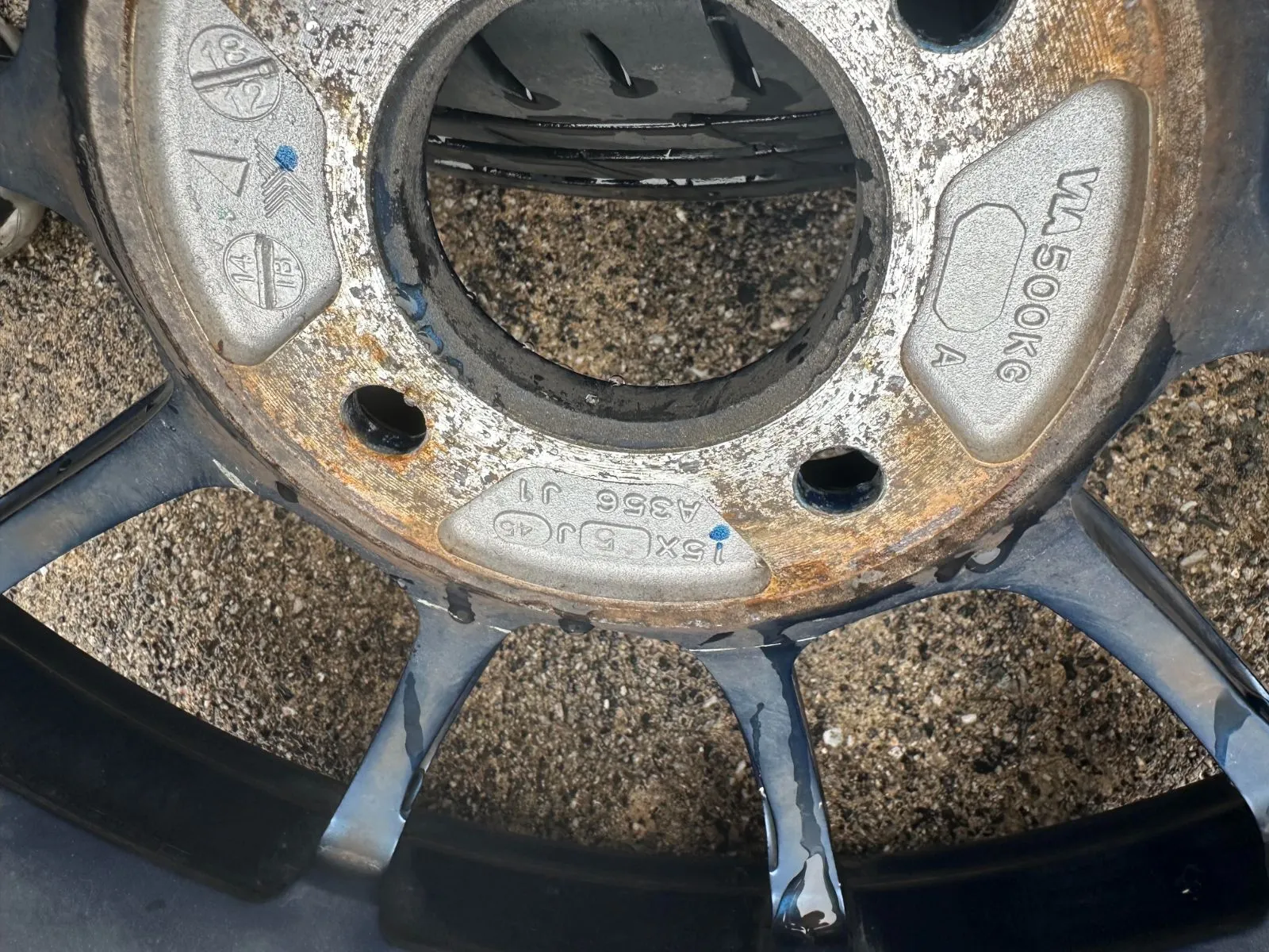 アドバンレーシング 15×5J 4穴 インディゴブルー RZ2 ポテンザ