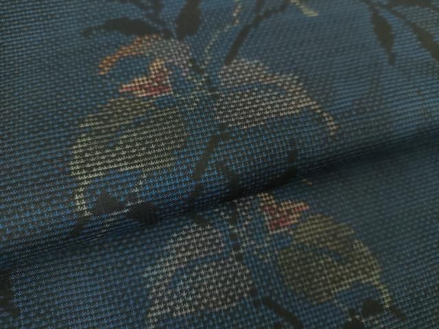 平和屋着物○本場大島紬 9マルキ 泥染め 霞文 三越扱い 反端