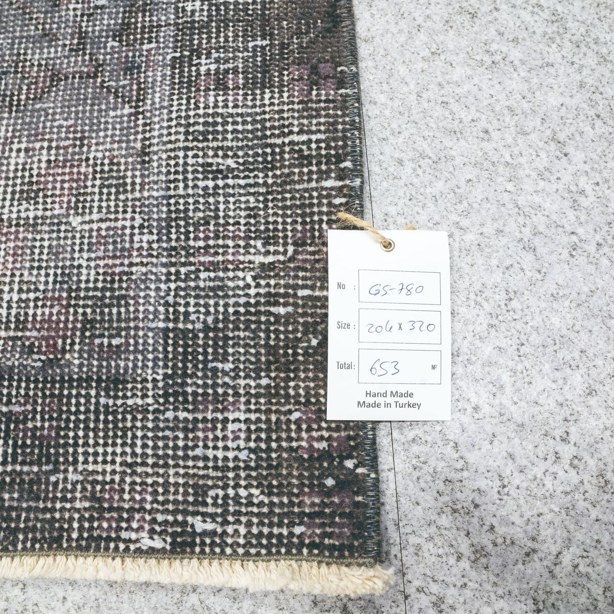 展示品】SUBASI HALI スバシハリ OVERDYED VINTAGE RUG GS780 オーバー