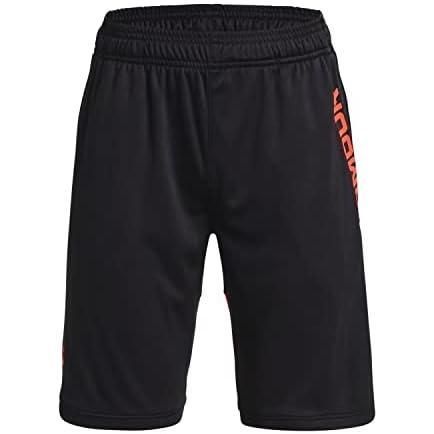 人気定番，新作登場 アンダーアーマー(UNDER ARMOUR) ショートパンツ スタント3.0 ショーツ プリント ボーイズ 1361804 ブラック/アフターバーン/アフターバーン YLサイズ ジャージ パンツ