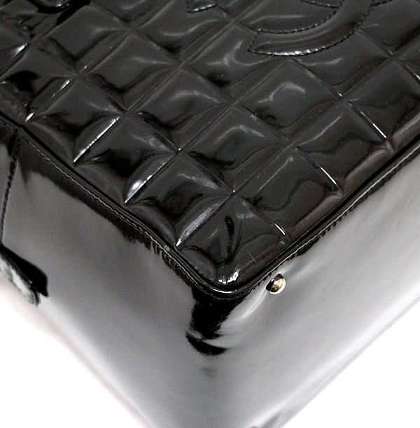 シャネル CHANEL チョコバー ハンドバッグ ココマーク パテント
