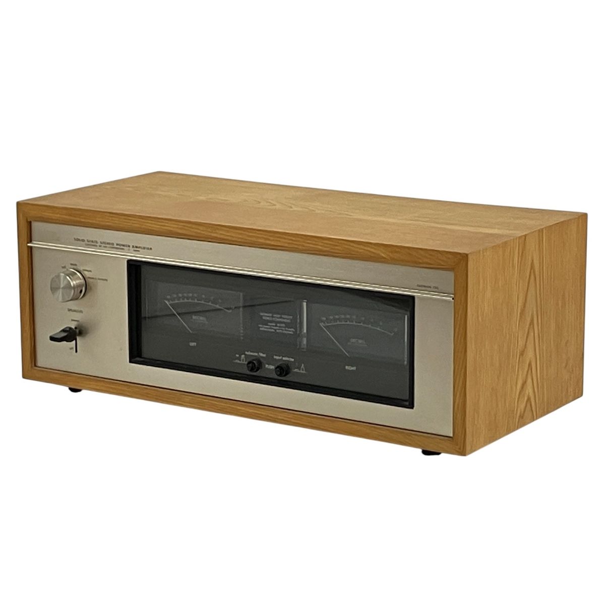LUXMAN M-150 ステレオパワーアンプ ウッドカバー付 オーディオ 音響 ラックスマン ジャンク N10446810