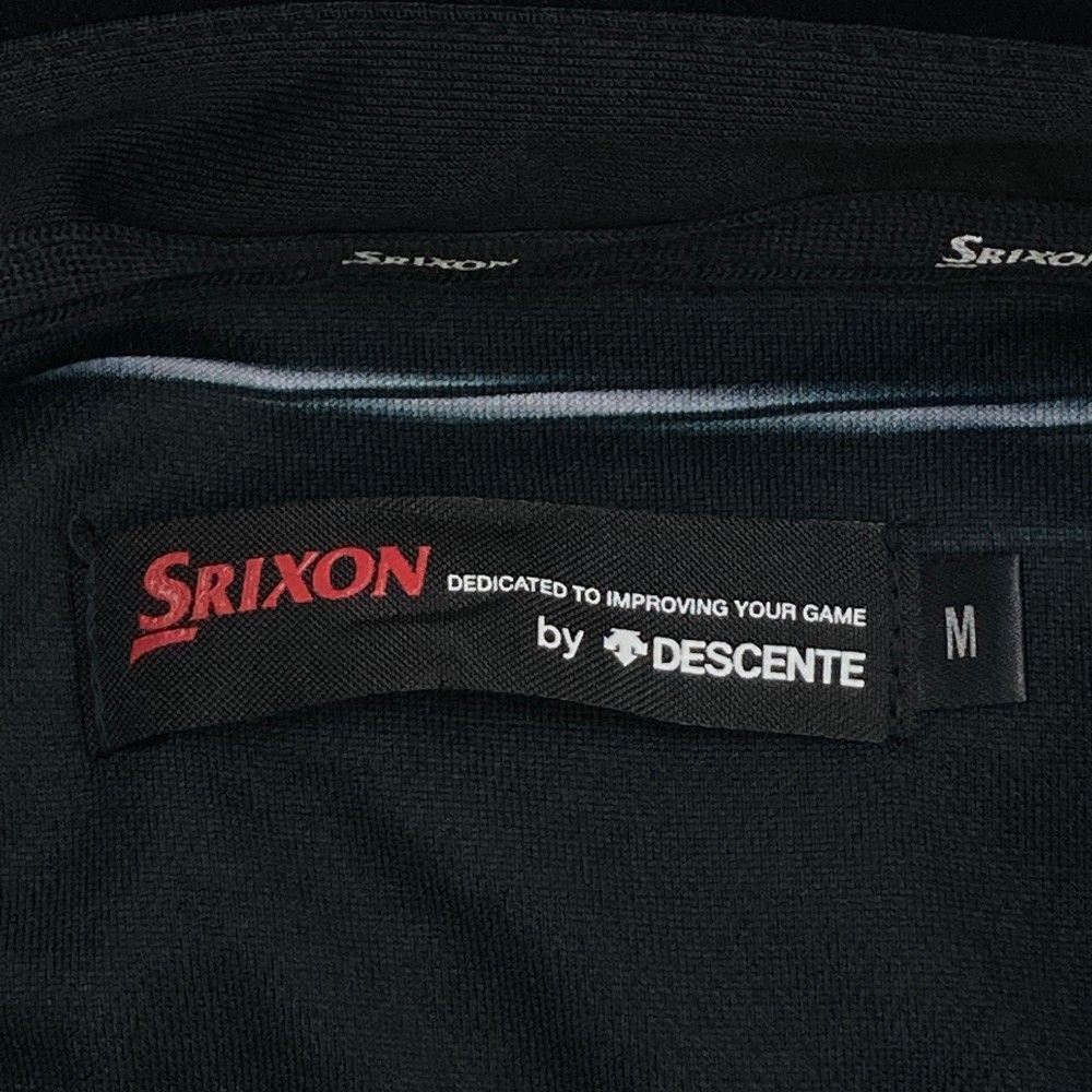 サイズ：M SRIXON スリクソン by DESCENTE ロゴ刺繍 半袖