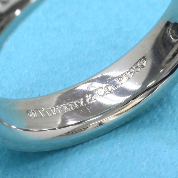 お正月セール】ティファニー フラットバンドリング 3Pダイヤ PT950