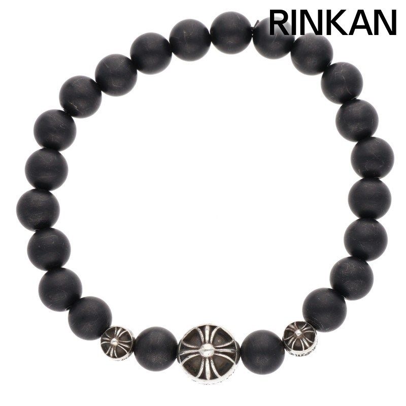 クロムハーツ 8mm BEAD|8mmビーズブレス BEAD ONYX 71 8mmオニキスビーズブレスレット メンズ