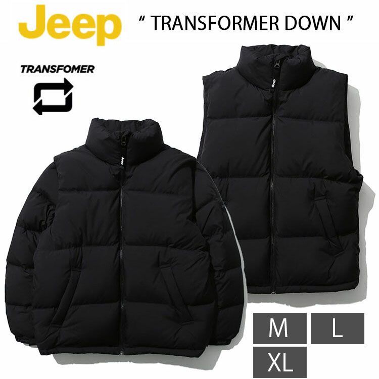 新品/未使用】Jeep TRANSFOMER DOWN JUMPER BLACK ジープ 