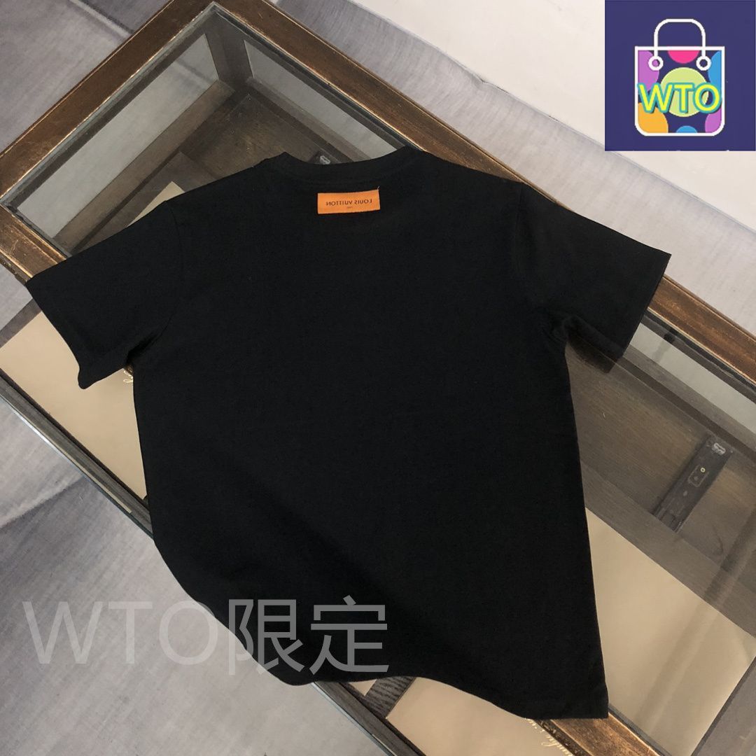 今日特価】Louis Vuitton ロゴプリント T シャツ-WTO輸入-NVU95 本日