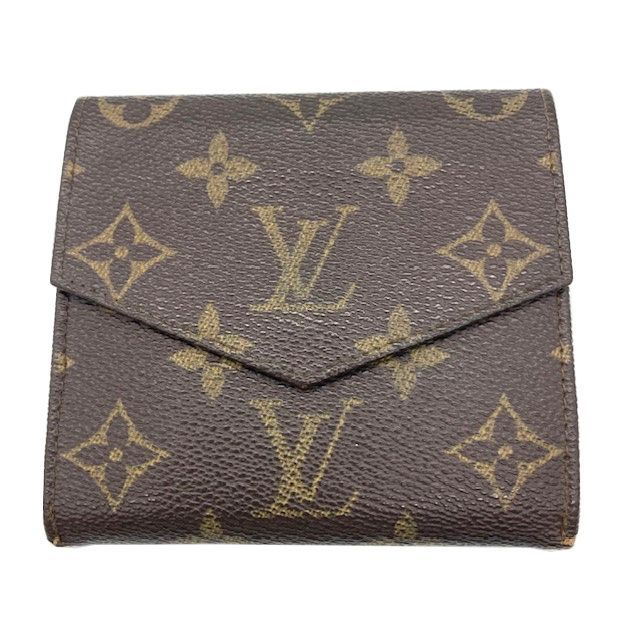 LOUIS VUITTON ルイ ヴィトン Wホック折り財布 モノグラム M61660