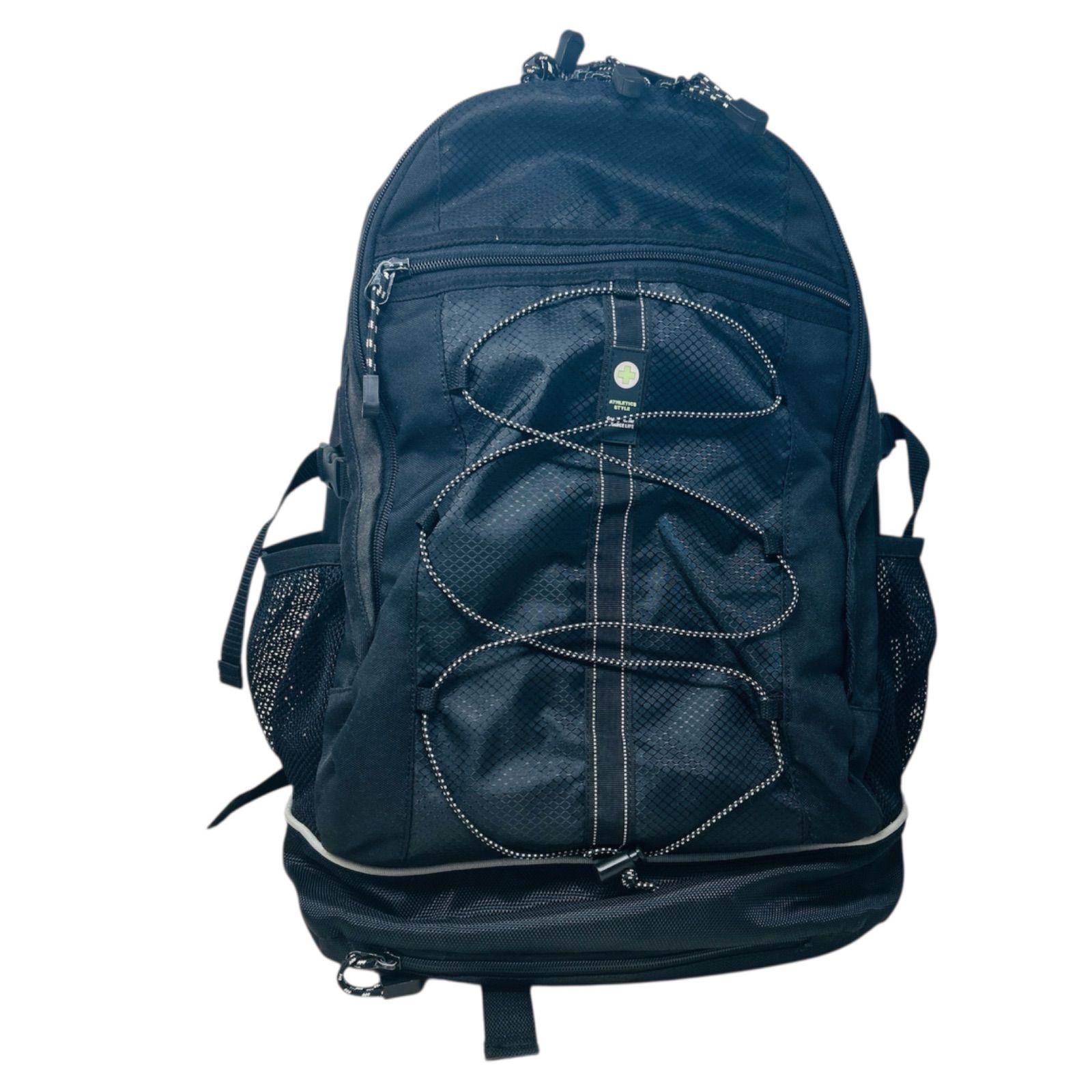 ATHLETICS STYLE 登山用リュック 大容量 ブラック メンズ レディース アウトドア 通学 通勤 バックパック 旅行にも◎