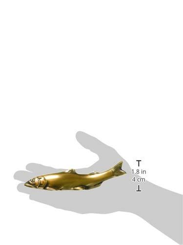 大 竹中銅器 置物 茶 長さ16.5cm 文鎮 鮎 大 - メルカリ