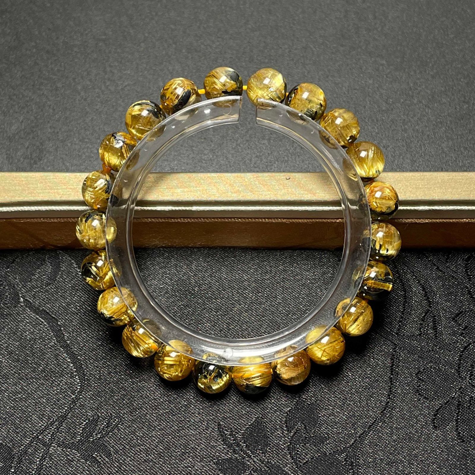 レア EU製 ☆太陽花タイチンルチル☆黄金針水晶 金運 開運