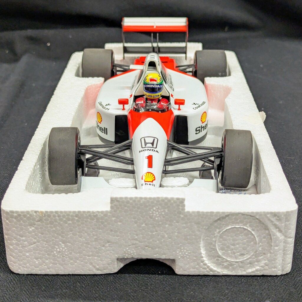 京商 1/18 MINICHAMPS マクラーレン ホンダ MP4/6 アイルトン