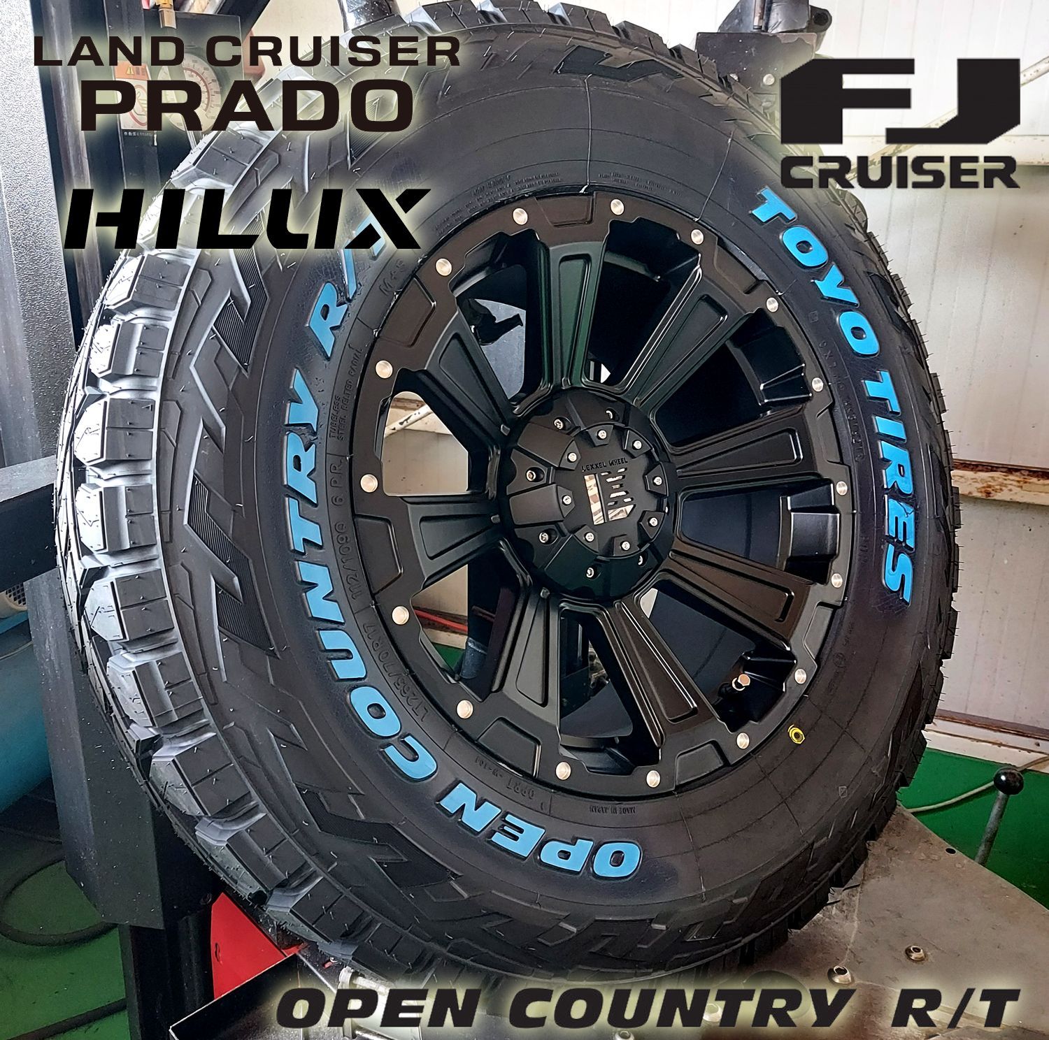 プラド ハイラックス サーフ FJクルーザー H3 17インチ LEXXEL DeathRock デスロック TOYO OPENCOUNTRY RT  265/70R17 265/65R17 285/70R17 タイヤホイールセット レクセル - メルカリ