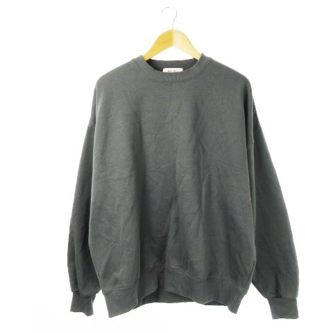 モノマート MONO-MART トレーナー スウェット クルーネック 長袖 裏起毛 あったか 防寒 L グレー /CK2