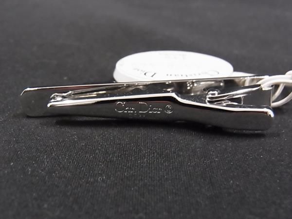 超美品 クリスチャンディオール タイバー クリップ式 シルバー カラー タイピン 超美品 クリスチャンディオール タイバー クリップ式 シルバー
