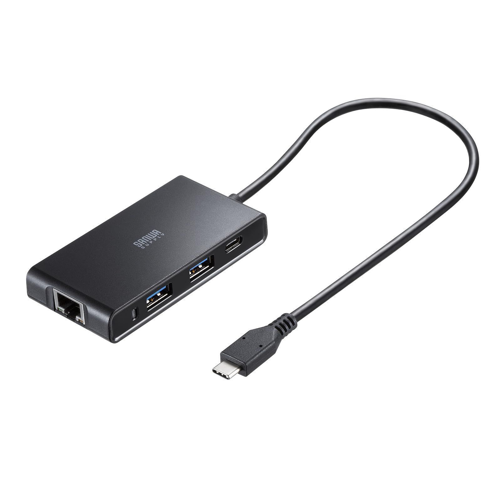 数量 サンワサプライ USB Type-Cハブ付き 2.5ギガビットLANアダプタ USB Type-C接続 USB-3TCLS8BK