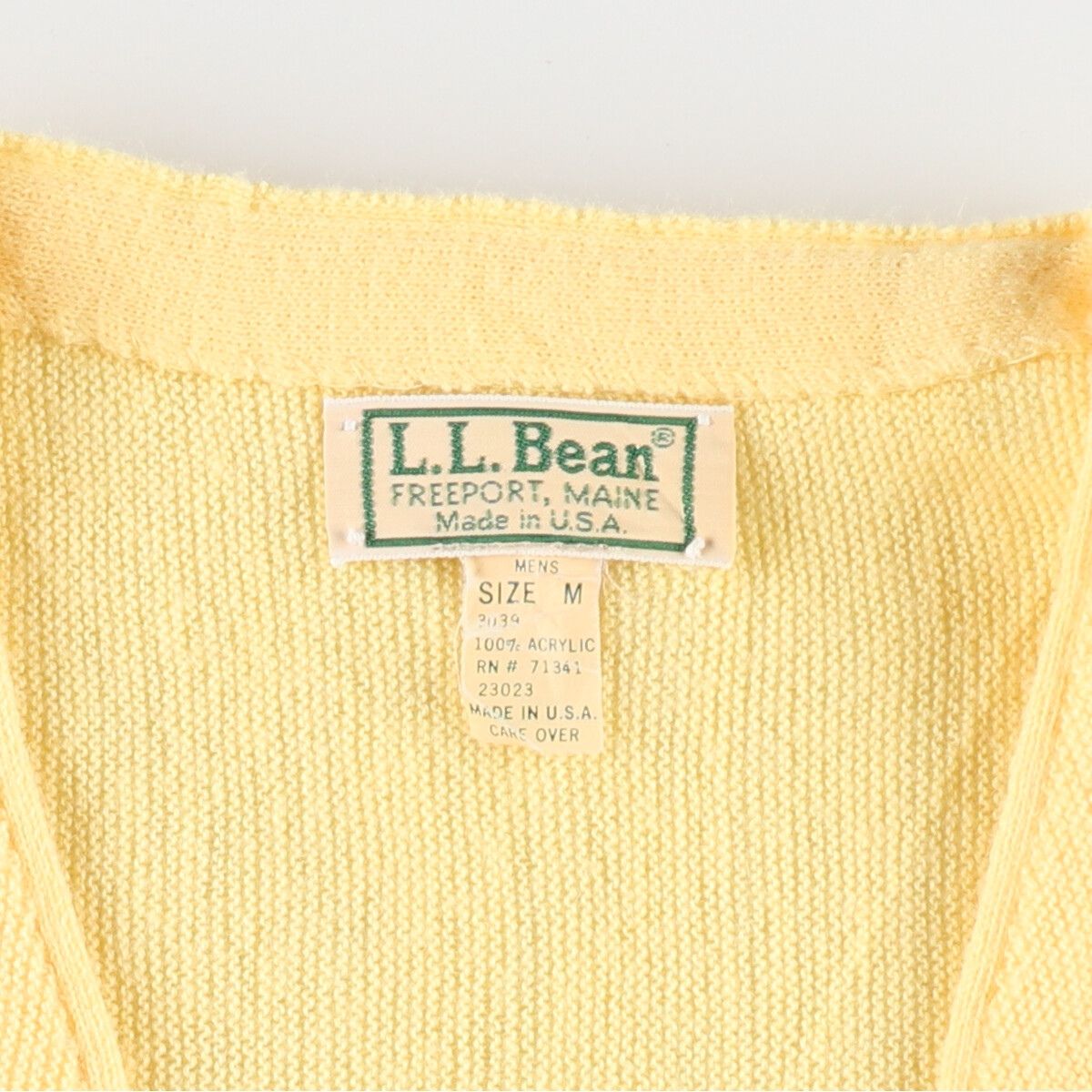 古着 90年代 エルエルビーン L.L.Bean アクリルニットカーディガン USA  