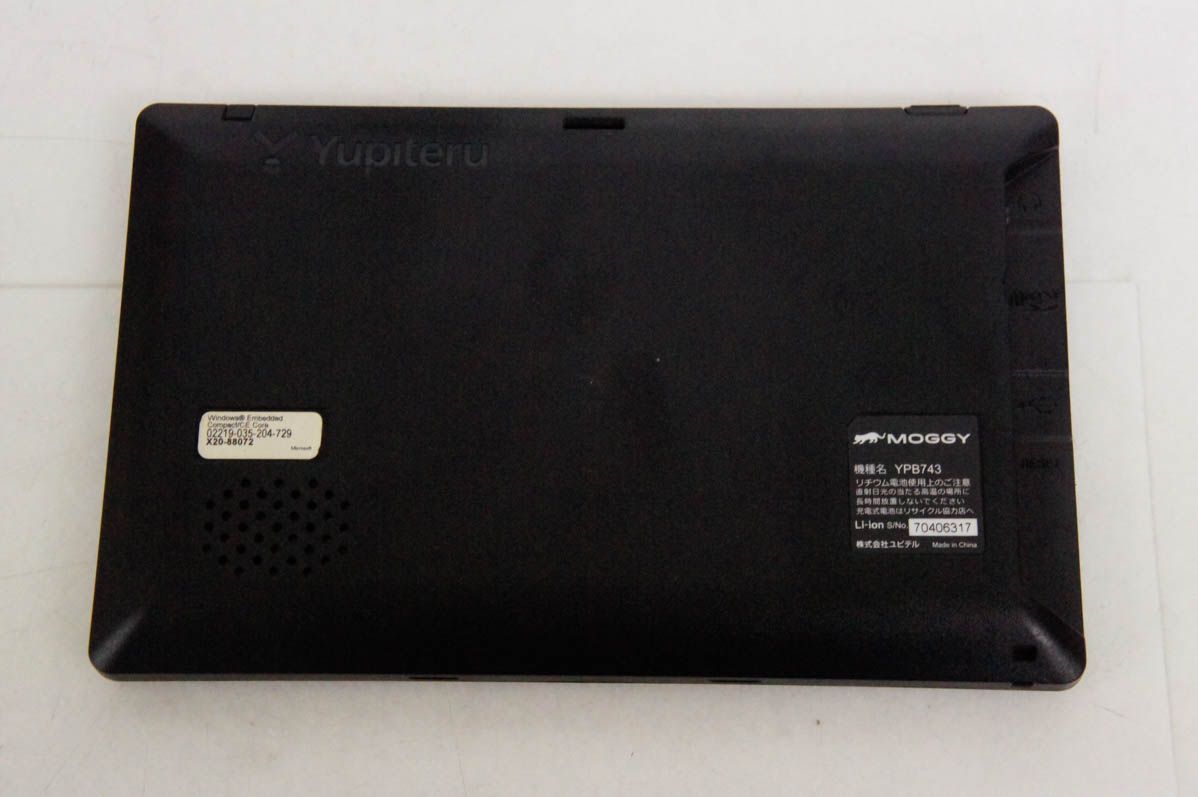 未使用 Yupiteru YPB743 カーナビ 7インチ 中古】Yupiteruユピテル 7V型 ポータブルナビゲーション MOGGY
