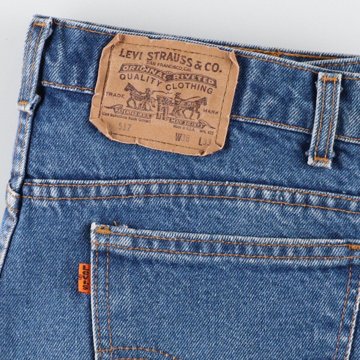 古着 90年代 リーバイス Levi's 517-0217 オレンジタブ ブーツカット