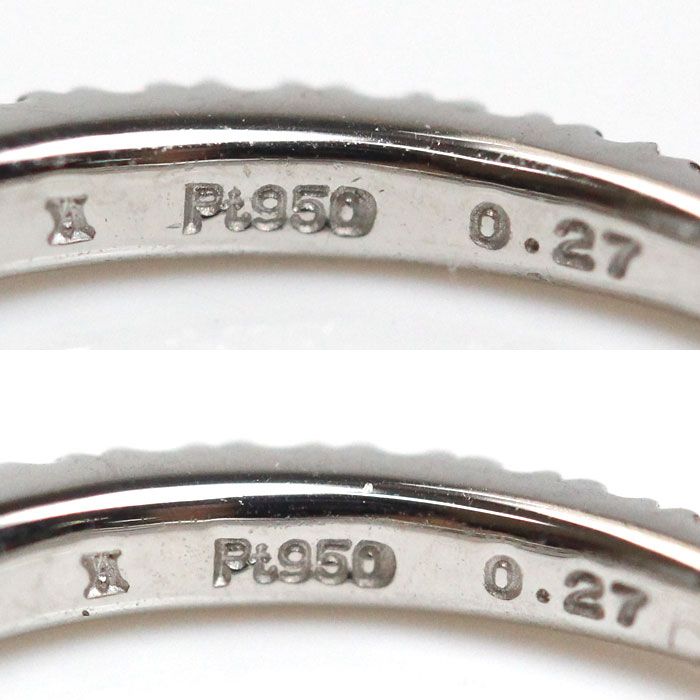 Vendome Aoyama ヴァンドーム青山 Pt950/K18WG ダイヤ ピアス