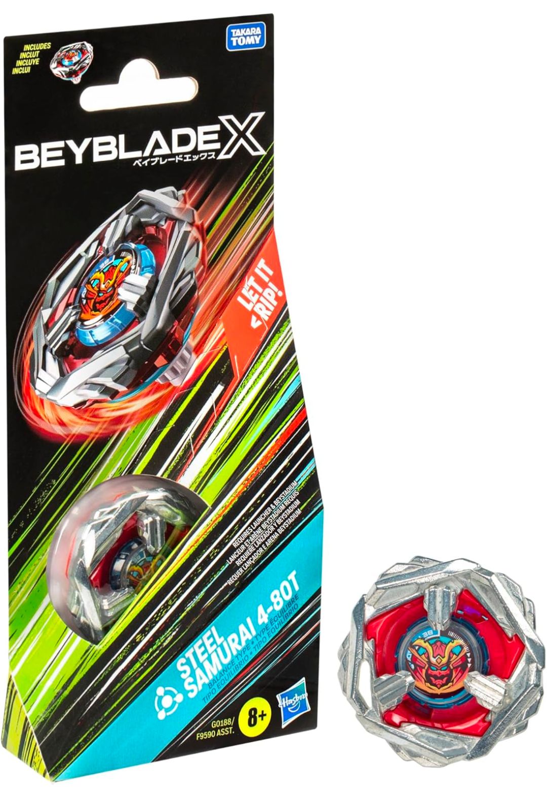 ベイブレードX サムライスチール スチールサムライ 4-80T