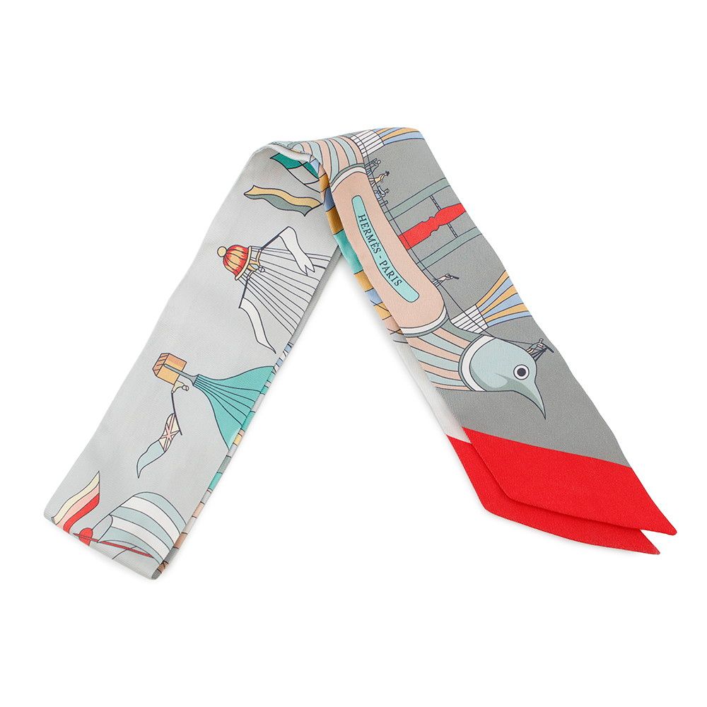 エルメス スカーフ ツイリー 大空の狂気 Les Folies Du Ciel HERMES シルクツイル 春夏