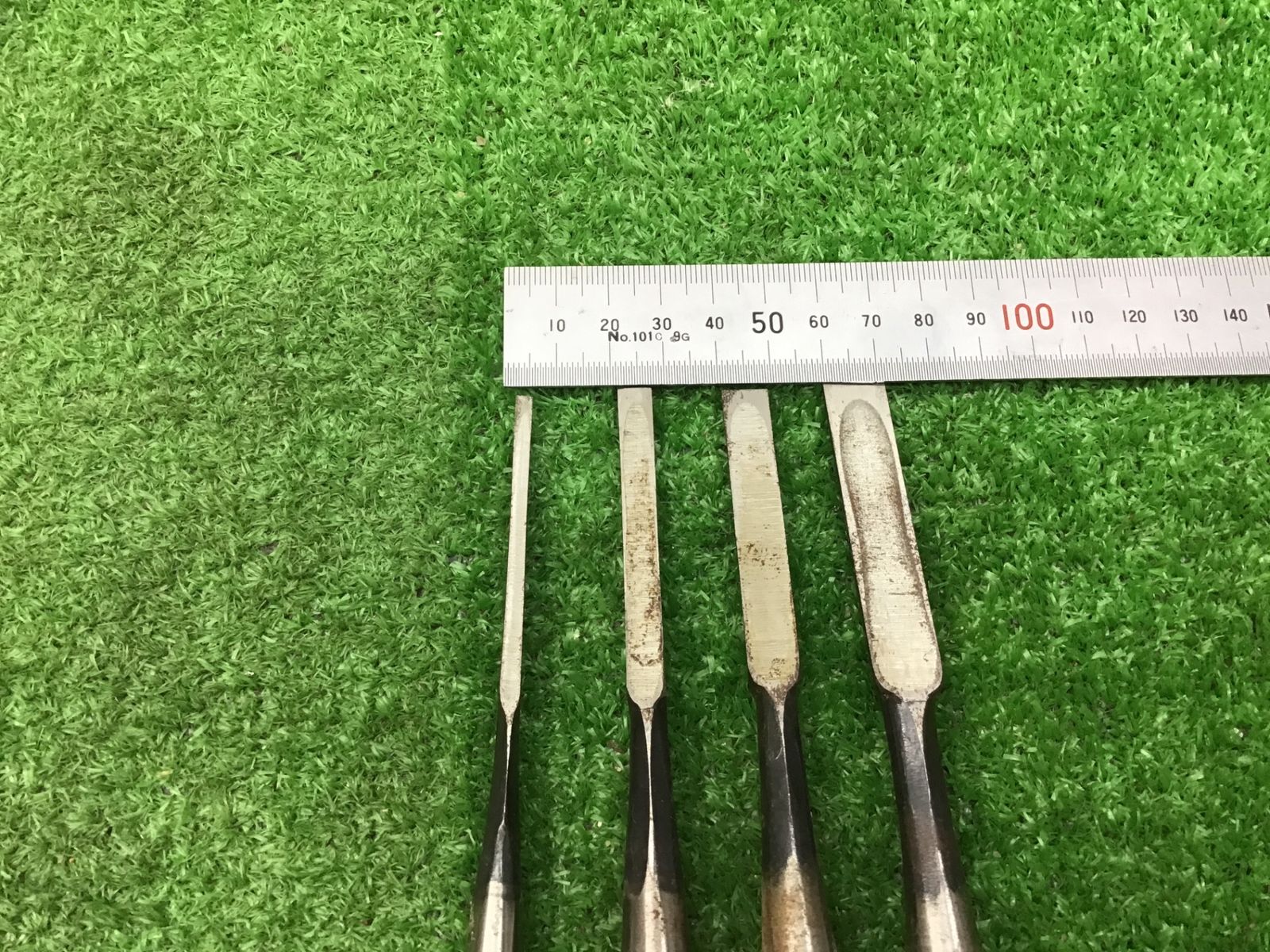  Bランク 利吉 鑿10本セット 多少刃こぼれあり アクトツー Y 5 その他 ハンマー てこ 打刻