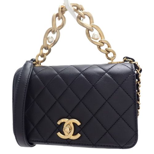 CHANEL(シャネル) ココマーク マトラッセ チェーンショルダーバッグ ...