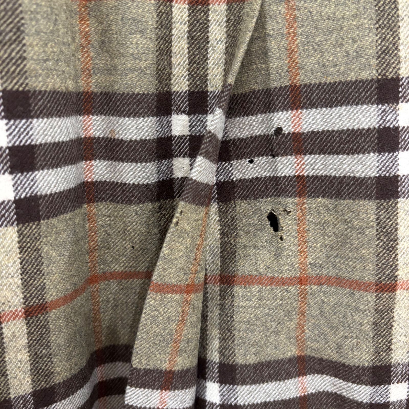 Z1559 BURBERRY バーバリー ウール ノバチェック柄プリーツスカート