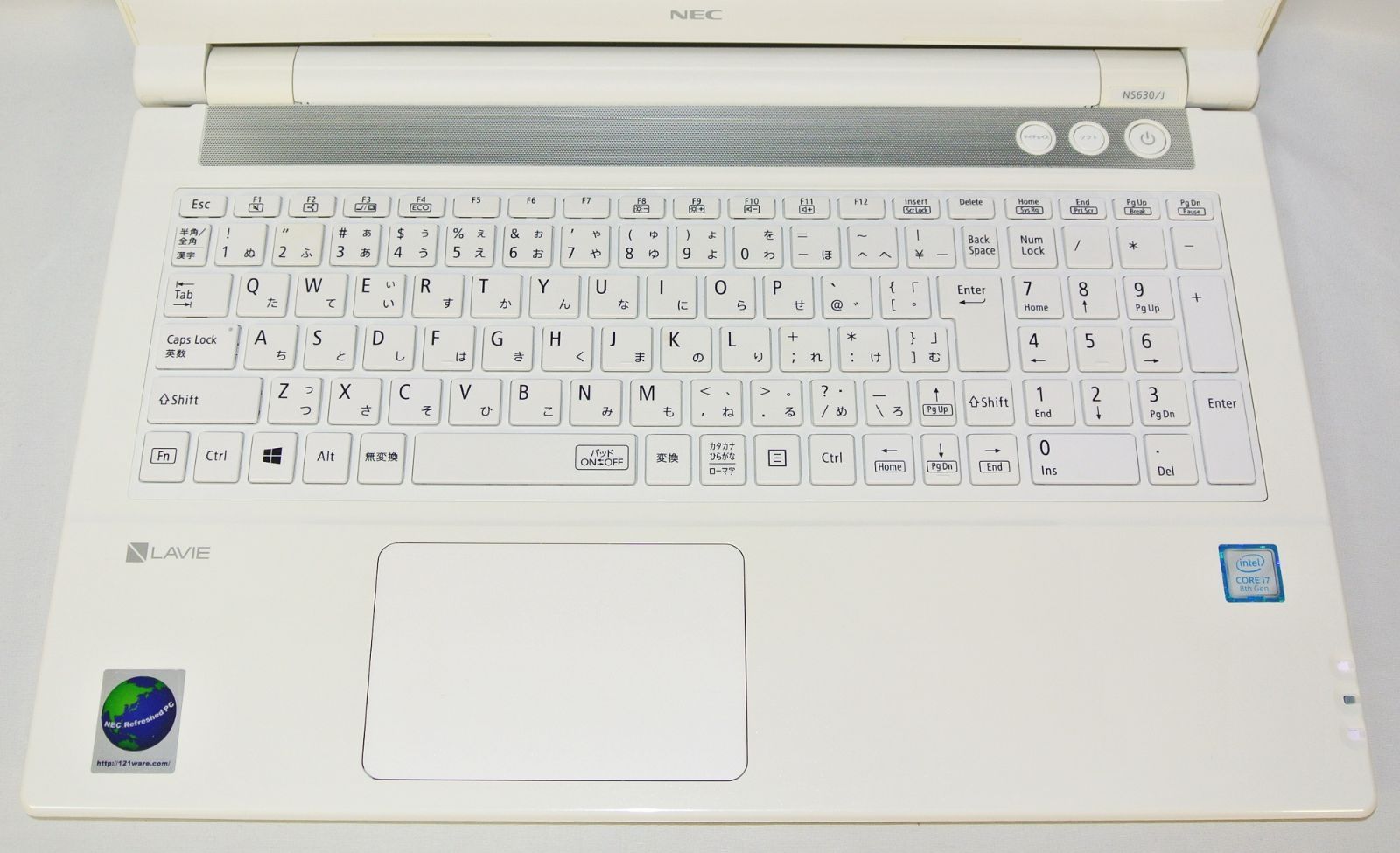 ノートPC】NEC〈LAVIE NS630/JAW〉Intel Core i7/SSD256GB/メモリ8GB 