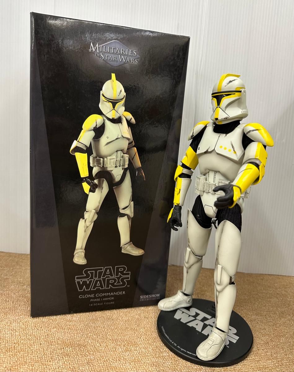 SIDESHOW スターウォーズ クローン・コマンダー(エピソード2) 1/6 スター・ウォーズ』1/6スケールフィギュア【ミリタリーズ・オブ