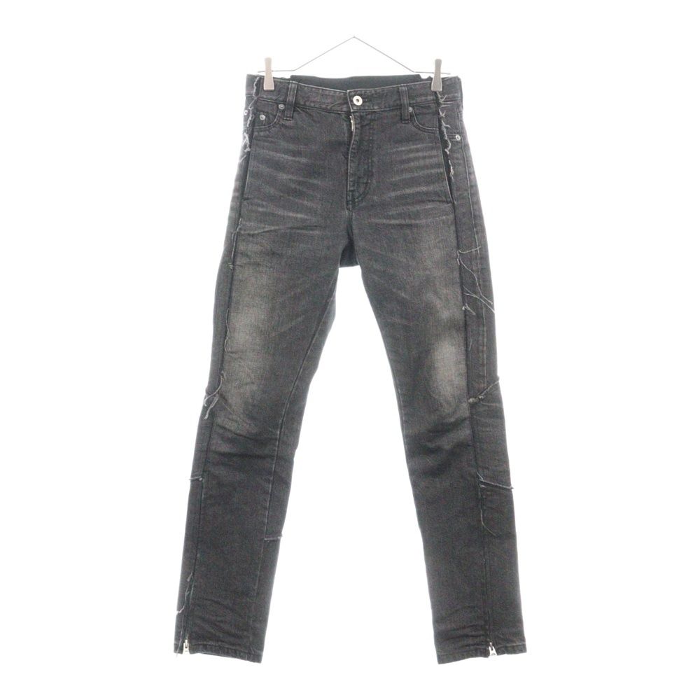 Sacai　ニージップベルテッドデニムパンツ Sacaiニージップベルテッドデニムパンツ