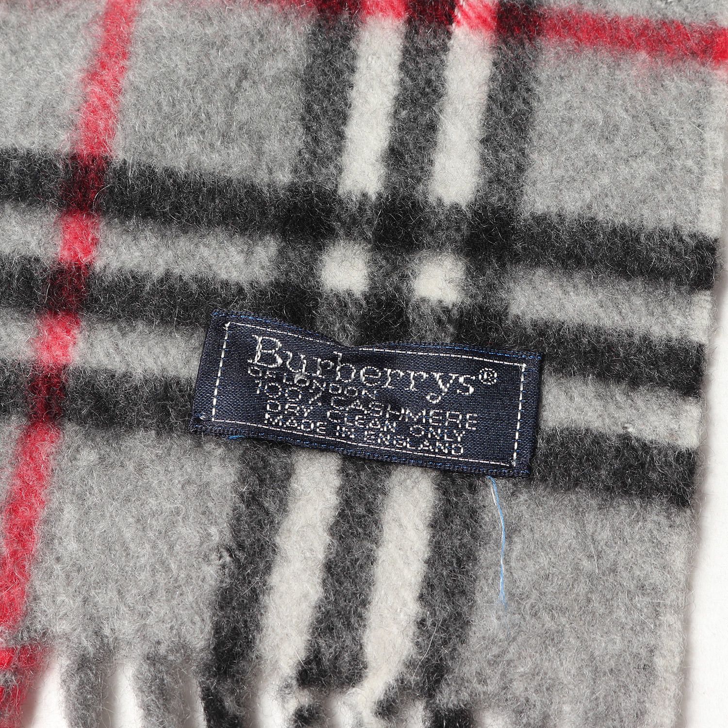 90s 美品 未使用 イングランド製 バーバリー マフラー ノバチェック グレー Yahoo!オークション -「(バーバリー burberry) 90」(服飾小物