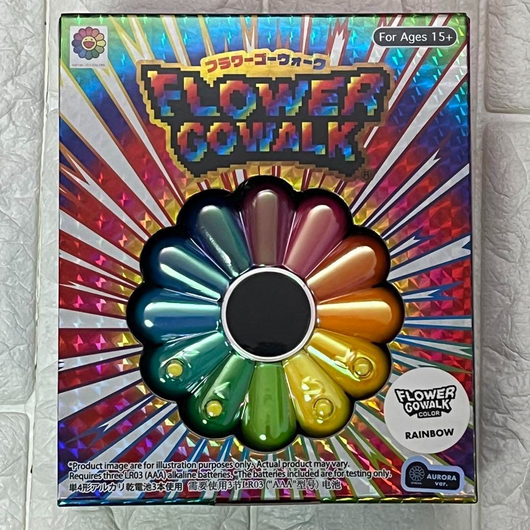 村上隆 フラワーゴーウォーク カラー レインボー×オーロラ お花ちゃん