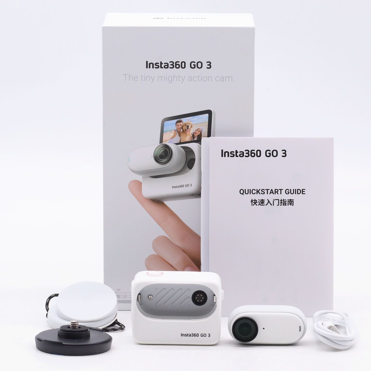 Insta360 GO 3 128GB アークティックホワイト 超小型 ウェアラブル 