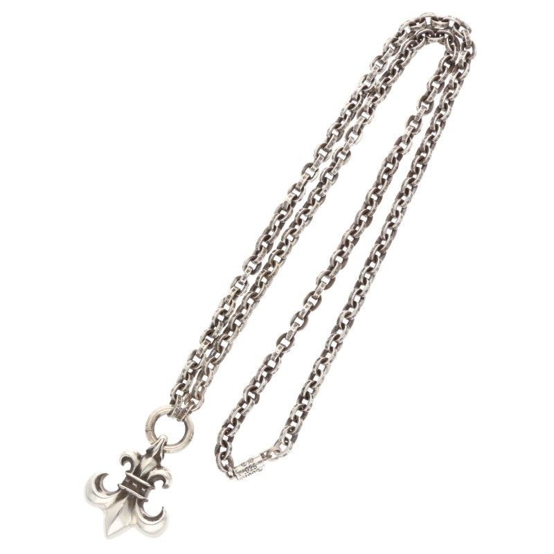 新品 未使用 シルバー925 ペーパーチェーン フレア ネックレス 60cm