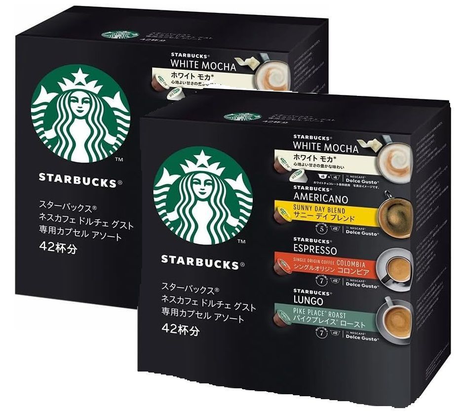 【2個セット】STARBUCKS スターバックス ドルチェグスト 専用 コーヒーカプセル 42杯 スタバコーヒー DOLCEGUST 42CUP賞味期限2024年6月