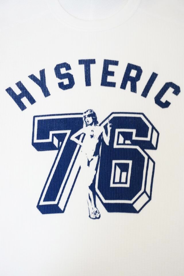 HYSTERIC GLAMOUR ヒステリックグラマー 02253CL16 NUMBER 76 Tシャツ