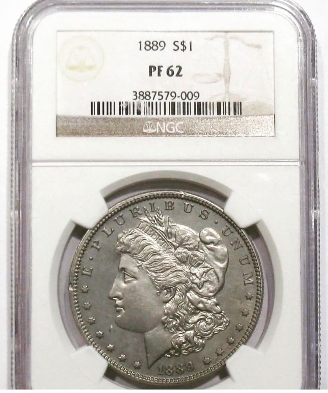 アメリカ銀貨 1889 1ドル モルガンダラー NGC PF62 プルーフ - メルカリ