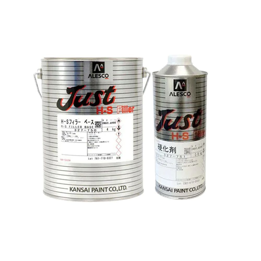 関西ペイント 327-750 JUST H-Sフィラー ベース4kg + 327-751 JUST H-S