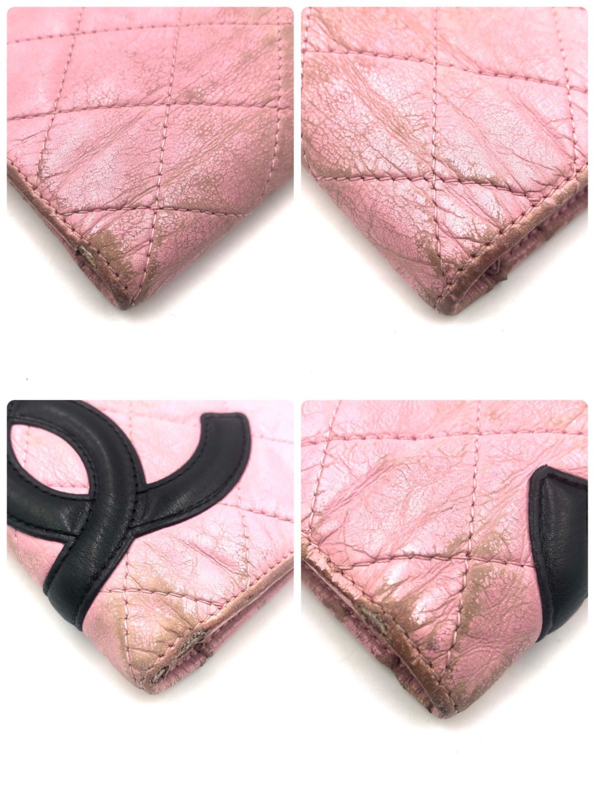 シャネル　長財布　カンボンライン　マトラッセ　キルティング　ココマーク　デカロゴ 楽天市場】【美品】 シャネル 長財布 カンボンライン カーフ