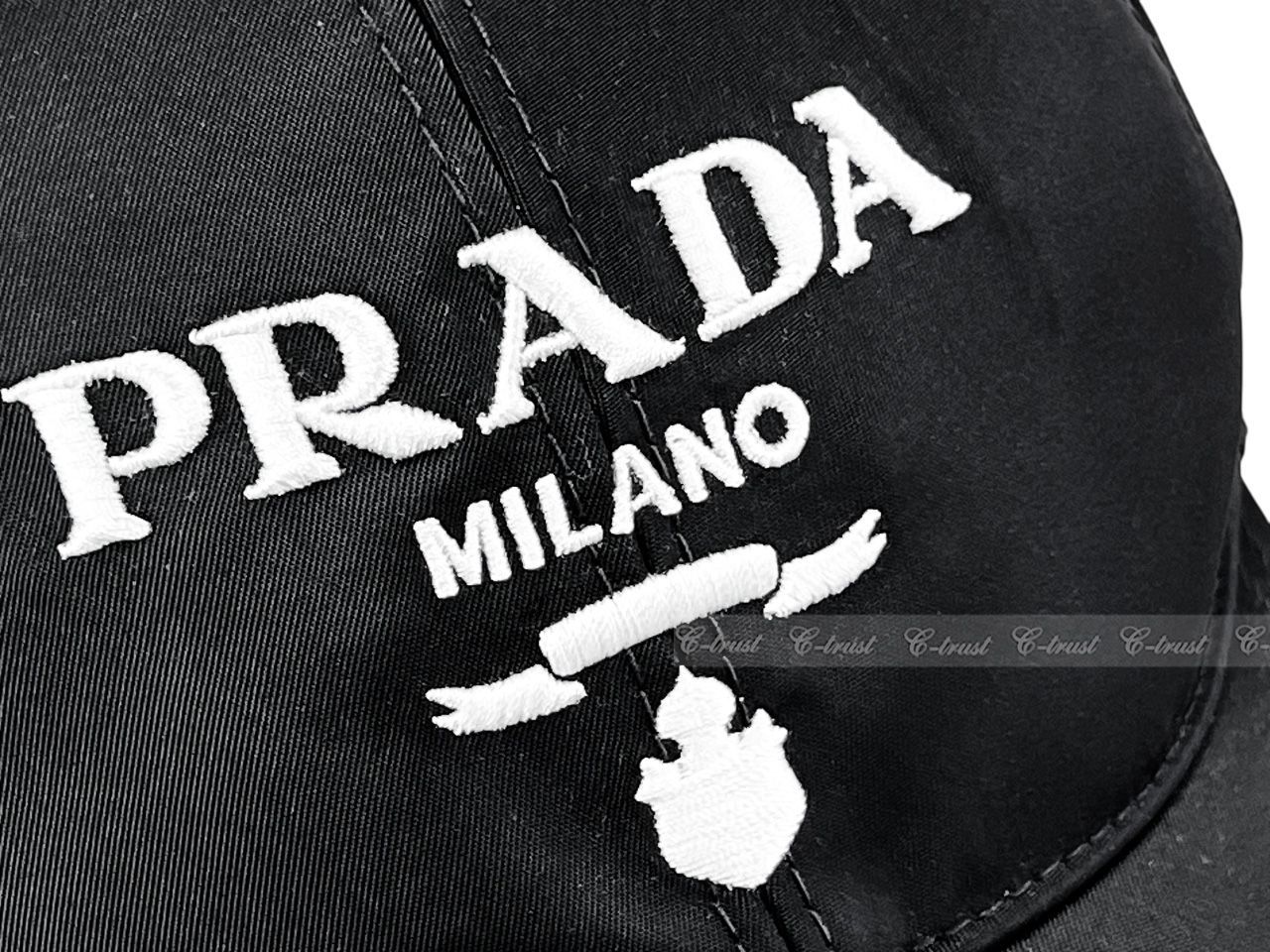 モーダ　PRADA (プラダ) リナイロン ロゴプレートキャップ プラダ PRADA 帽子 キャップ リナイロン ベースボールキャップ