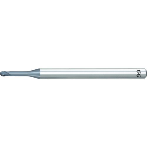 ＯＳＧ　超硬ボールエンドミル　ＷＸＬコート２刃（深リブボール形）　ボール半径０．５ｍｍ　刃長０．８ｍｍ　首下長２．５ｍｍ　３１１１０２５