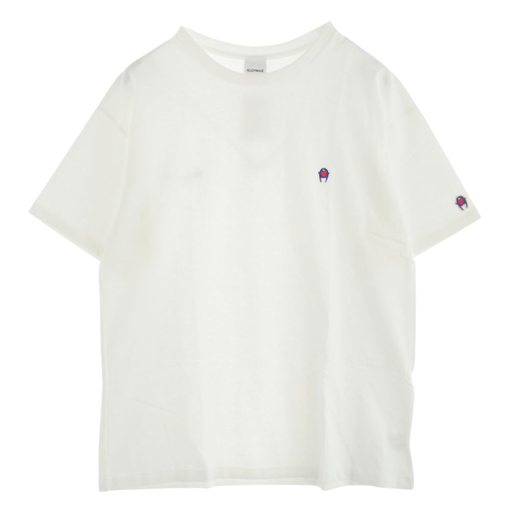 READY MADE レディメイド 21SS RE-C0-BK-00-00-140 PIONCHAM T-SHIRT 刺? 半袖カットソー Tシャツ ホワイト系 XXL【新古品】【未使用】【中古】